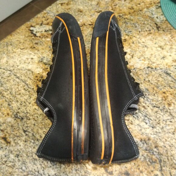 Harley-Davidson Men’s D93197 Biker Motorcycle Casual Shoes Black Orange Size 12 - Picture 7 of 12